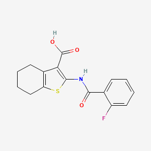 2-[(2-Fluorobenzoyl)amino]-4,5,6,7-tetrahydro-1-benzothiophene-3-carboxylic acid