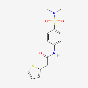 N-[4-(dimethylsulfamoyl)phenyl]-2-thiophen-2-ylacetamide