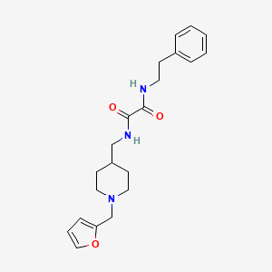 N1-((1-(furan-2-ylmethyl)piperidin-4-yl)methyl)-N2-phenethyloxalamide