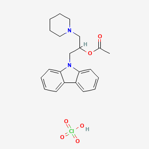 1-(9H-carbazol-9-yl)-3-(piperidin-1-yl)propan-2-yl acetate perchlorate