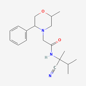N-(1-cyano-1,2-dimethylpropyl)-2-(2-methyl-5-phenylmorpholin-4-yl)acetamide