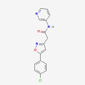 2-(5-(4-chlorophenyl)isoxazol-3-yl)-N-(pyridin-3-yl)acetamide