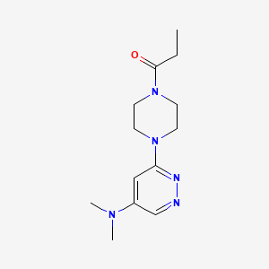 1-(4-(5-(Dimethylamino)pyridazin-3-yl)piperazin-1-yl)propan-1-one