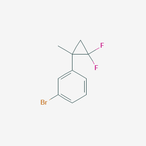 molecular formula C10H9BrF2 B2385738 1-Bromo-3-(2,2-difluoro-1-methylcyclopropyl)benzene CAS No. 2172548-68-2