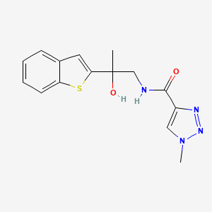 N-(2-(benzo[b]thiophen-2-yl)-2-hydroxypropyl)-1-methyl-1H-1,2,3-triazole-4-carboxamide
