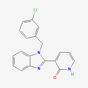 molecular formula C19H14ClN3O B2385753 3-[1-(3-chlorobenzyl)-1H-1,3-benzimidazol-2-yl]-2(1H)-pyridinone CAS No. 860649-50-9