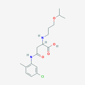 4-((5-Chloro-2-methylphenyl)amino)-2-((3-isopropoxypropyl)amino)-4-oxobutanoic acid