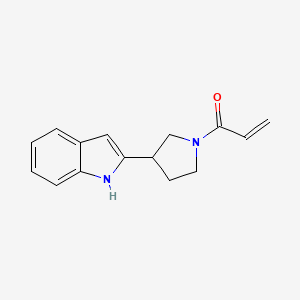 1-[3-(1H-Indol-2-yl)pyrrolidin-1-yl]prop-2-en-1-one