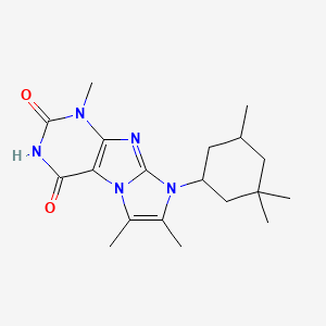 1,6,7-trimethyl-8-(3,3,5-trimethylcyclohexyl)-1H-imidazo[2,1-f]purine-2,4(3H,8H)-dione