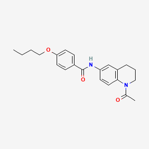N-(1-acetyl-1,2,3,4-tetrahydroquinolin-6-yl)-4-butoxybenzamide
