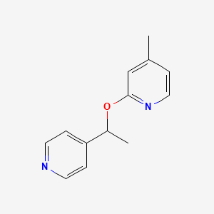 molecular formula C13H14N2O B2385801 4-甲基-2-[1-(吡啶-4-基)乙氧基]吡啶 CAS No. 2197491-81-7