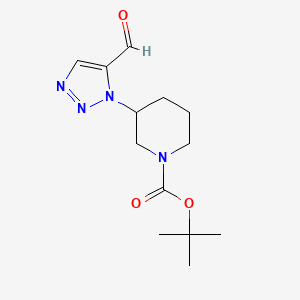 tert-Butyl 3-(5-formyl-1H-1,2,3-triazol-1-yl)piperidine-1-carboxylate