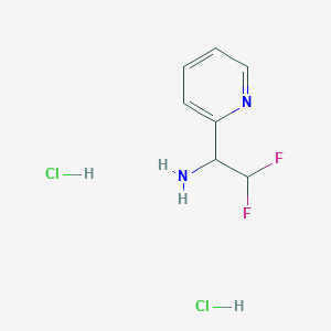2,2-Difluoro-1-pyridin-2-ylethanamine;dihydrochloride