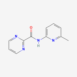 molecular formula C11H10N4O B2385875 N-(6-methylpyridin-2-yl)pyrimidine-2-carboxamide CAS No. 1286711-91-8