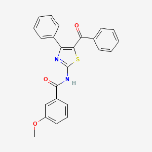 molecular formula C24H18N2O3S B2385893 N-(5-benzoyl-4-phenyl-1,3-thiazol-2-yl)-3-methoxybenzamide CAS No. 312929-50-3