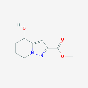 molecular formula C9H12N2O3 B2385921 Methyl 4-hydroxy-4,5,6,7-tetrahydropyrazolo[1,5-a]pyridine-2-carboxylate CAS No. 1708080-08-3