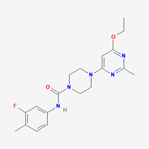 B2385954 4-(6-ethoxy-2-methylpyrimidin-4-yl)-N-(3-fluoro-4-methylphenyl)piperazine-1-carboxamide CAS No. 946324-87-4
