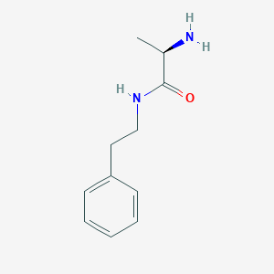 molecular formula C11H16N2O B2385978 (2R)-2-amino-N-(2-phenylethyl)propanamide CAS No. 1307953-73-6