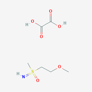molecular formula C6H13NO6S B2386077 Imino(2-methoxyethyl)methyl-lambda6-sulfanone oxalic acid CAS No. 2230807-42-6