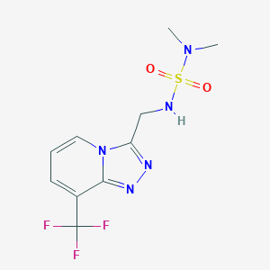 molecular formula C10H12F3N5O2S B2386105 dimethyl({[8-(trifluoromethyl)-[1,2,4]triazolo[4,3-a]pyridin-3-yl]methyl}sulfamoyl)amine CAS No. 2034320-28-8