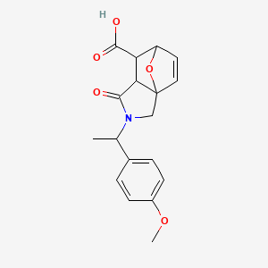 2-[1-(4-Methoxyphenyl)ethyl]-1-oxo-1,2,3,6,7,7a-hexahydro-3a,6-epoxyisoindole-7-carboxylic acid
