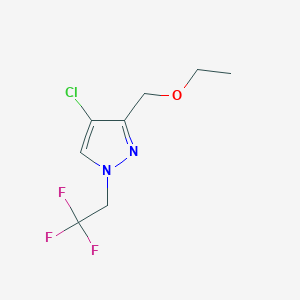 4-chloro-3-(ethoxymethyl)-1-(2,2,2-trifluoroethyl)-1H-pyrazole