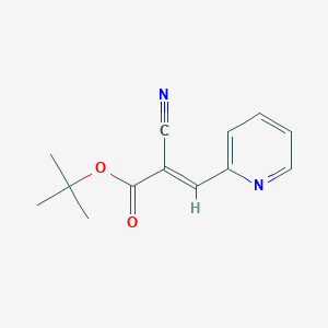 molecular formula C13H14N2O2 B2386285 tert-Butyl 2-cyano-3-(pyridin-2-yl)acrylate CAS No. 2044707-29-9