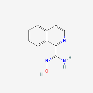 molecular formula C10H9N3O B2386301 N-Hydroxyisoquinoline-1-carboximidamide CAS No. 1955564-43-8