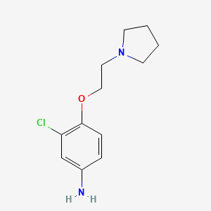 3-Chloro-4-(2-pyrrolidinylethoxy)phenylamine