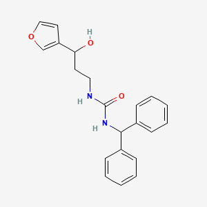 1-Benzhydryl-3-(3-(furan-3-yl)-3-hydroxypropyl)urea