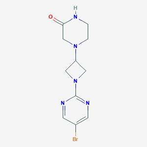 4-[1-(5-Bromopyrimidin-2-yl)azetidin-3-yl]piperazin-2-one
