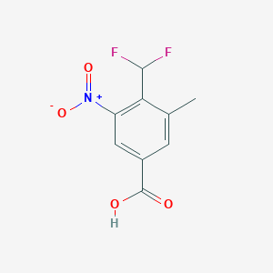 4-(Difluoromethyl)-3-methyl-5-nitrobenzoic acid