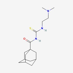 (3r,5r,7r)-N-((2-(dimethylamino)ethyl)carbamothioyl)adamantane-1-carboxamide