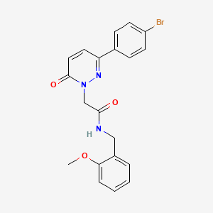 2-(3-(4-bromophenyl)-6-oxopyridazin-1(6H)-yl)-N-(2-methoxybenzyl)acetamide