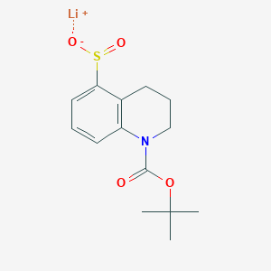 Lithium;1-[(2-methylpropan-2-yl)oxycarbonyl]-3,4-dihydro-2H-quinoline-5-sulfinate