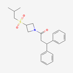 1-(3-(Isobutylsulfonyl)azetidin-1-yl)-3,3-diphenylpropan-1-one