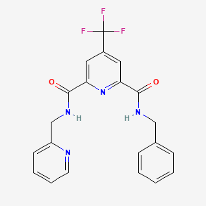 N~2~-benzyl-N~6~-(2-pyridinylmethyl)-4-(trifluoromethyl)-2,6-pyridinedicarboxamide