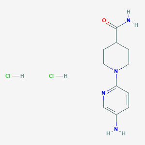 1-(5-Aminopyridin-2-yl)piperidine-4-carboxamide dihydrochloride