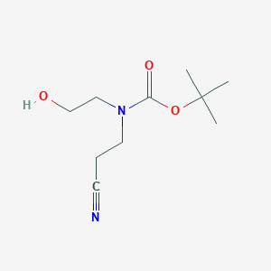 tert-butyl N-(2-cyanoethyl)-N-(2-hydroxyethyl)carbamate