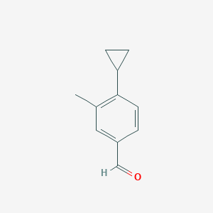 molecular formula C11H12O B2386373 4-Cyclopropyl-3-methylbenzaldehyde CAS No. 1518035-03-4