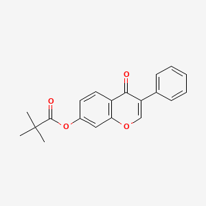 (4-Oxo-3-phenylchromen-7-yl) 2,2-dimethylpropanoate