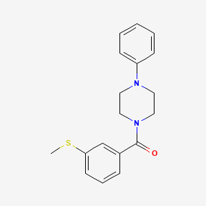 (3-(Methylthio)phenyl)(4-phenylpiperazin-1-yl)methanone