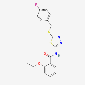 2-ethoxy-N-(5-((4-fluorobenzyl)thio)-1,3,4-thiadiazol-2-yl)benzamide