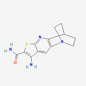 8-amino-3,4-dihydro-2H-1,4-ethanothieno[2,3-b][1,5]naphthyridine-7-carboxamide