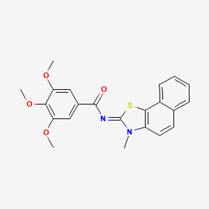 (E)-3,4,5-trimethoxy-N-(3-methylnaphtho[2,1-d]thiazol-2(3H)-ylidene)benzamide