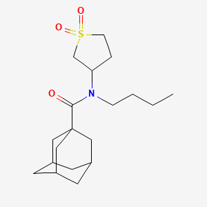 (3r,5r,7r)-N-butyl-N-(1,1-dioxidotetrahydrothiophen-3-yl)adamantane-1-carboxamide
