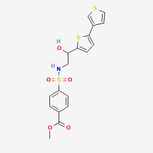 Methyl 4-[(2-{[2,3'-bithiophene]-5-yl}-2-hydroxyethyl)sulfamoyl]benzoate