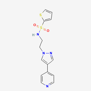 N-{2-[4-(pyridin-4-yl)-1H-pyrazol-1-yl]ethyl}thiophene-2-sulfonamide