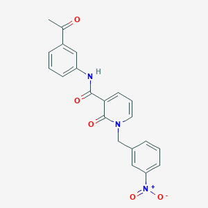 N-(3-acetylphenyl)-1-(3-nitrobenzyl)-2-oxo-1,2-dihydropyridine-3-carboxamide