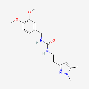 1-(3,4-dimethoxybenzyl)-3-(2-(1,5-dimethyl-1H-pyrazol-3-yl)ethyl)urea